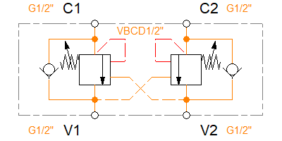 VBCD 1/2" DE/A (V0432)